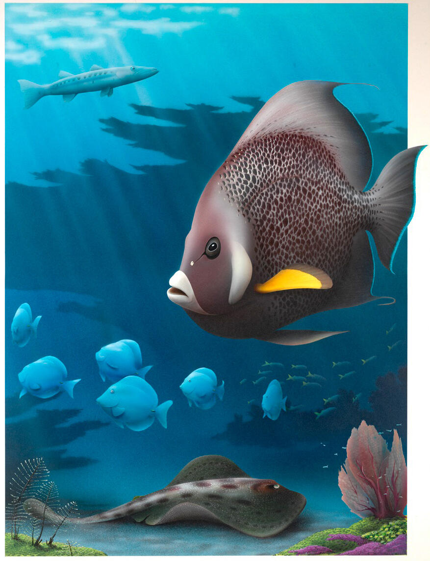 Triptych Center - Acrylic Painting - DOWNLOAD