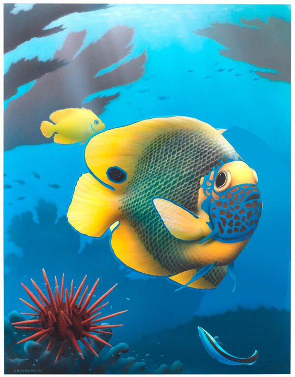 Blueface Angel - Acrylic Painting - DOWNLOAD